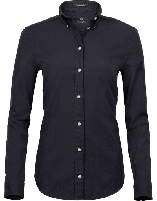 Tee Jays TJ4001 Ladies Perfect Oxford Shirt - Black