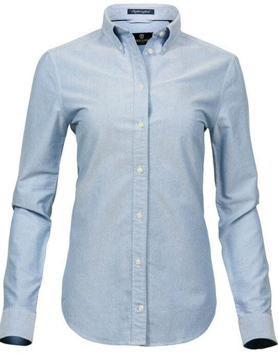 Tee Jays TJ4001 Ladies Perfect Oxford Shirt - Light Blue