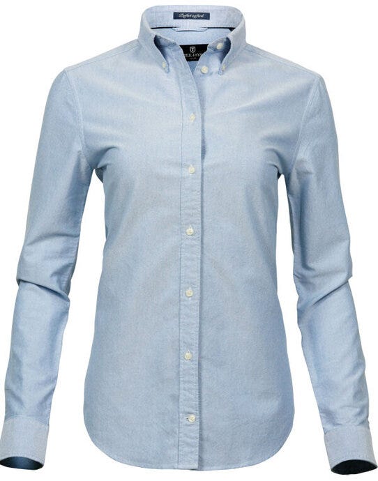 Tee Jays TJ4001 Ladies Perfect Oxford Shirt - Light Blue