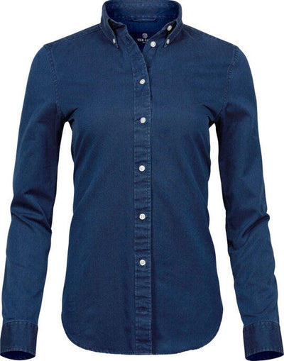 Tee Jays TJ4003 Ladies Casual Twill Shirt - Indigo