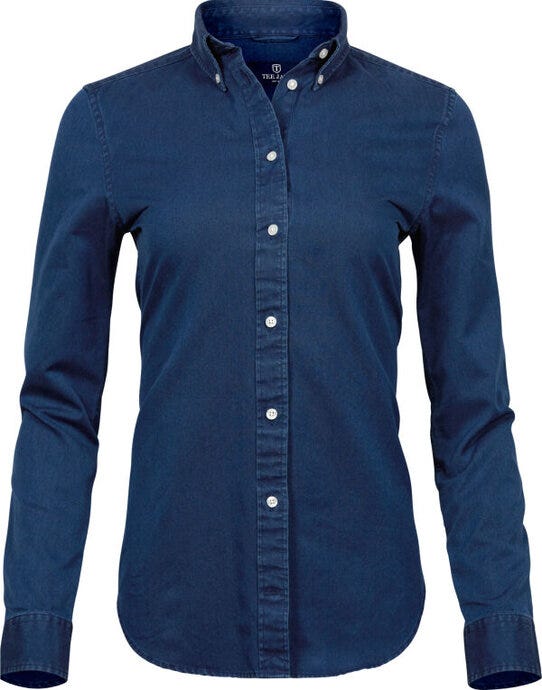 Tee Jays TJ4003 Ladies Casual Twill Shirt - Indigo