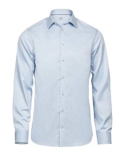 Tee Jays TJ4021 Mens Luxury Shirt Slim Fit - Light Blue