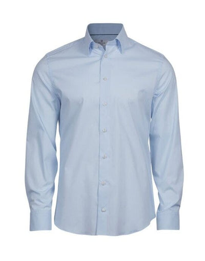 Tee Jays TJ4024 Men's Stretch Luxury Shirt - Light Blue