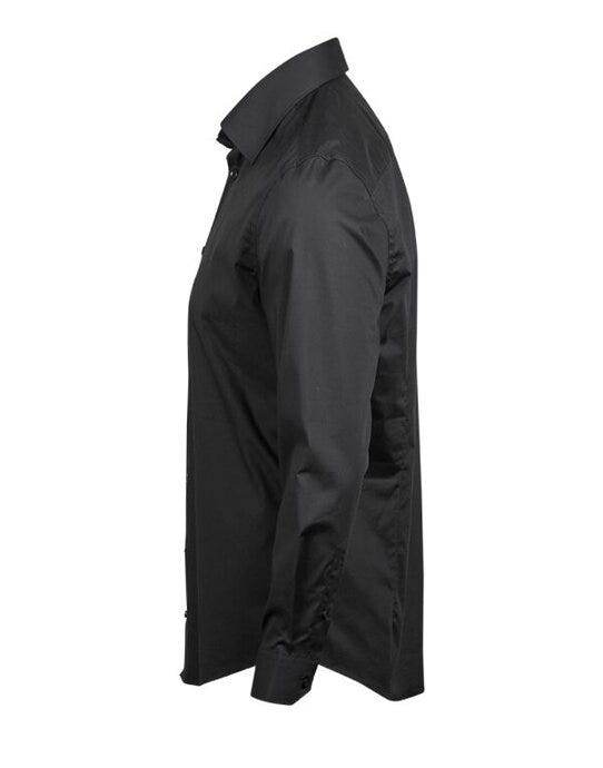 Tee Jays TJ4024 Men's Stretch Luxury Shirt - Black