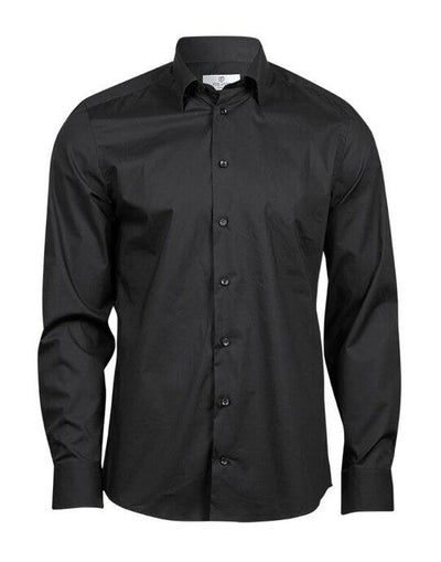 Tee Jays TJ4024 Men's Stretch Luxury Shirt - Black