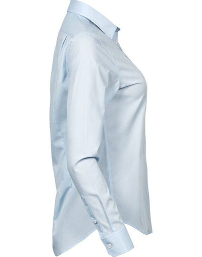 Tee Jays TJ4025 Ladies Stretch Luxury Shirt - Light Blue