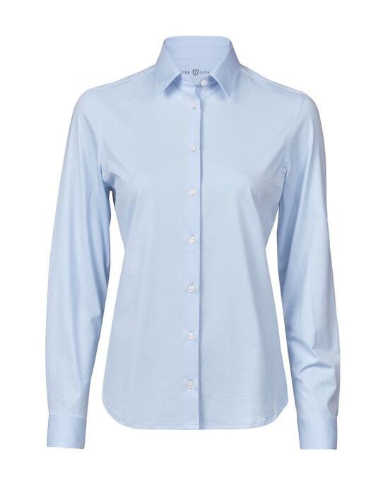 Tee Jays TJ4031 Women's Active Stretch Shirt - Light Blue