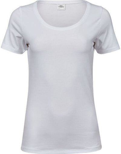 Tee Jays TJ450 Ladies Stretch Tee - White
