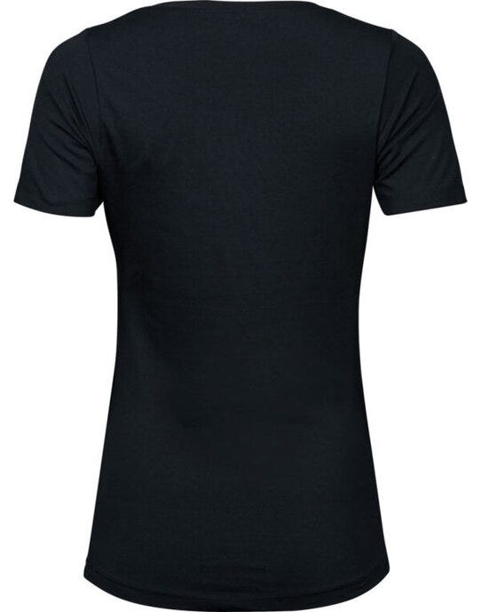 Tee Jays TJ450 Ladies Stretch Tee - Black