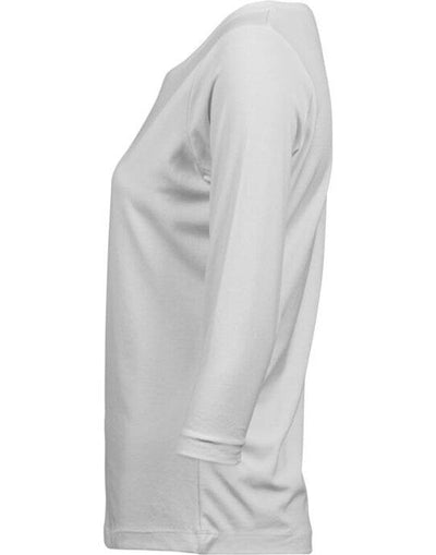 Tee Jays TJ460 Ladies 3/4 Sleeve Stretch Tee - White
