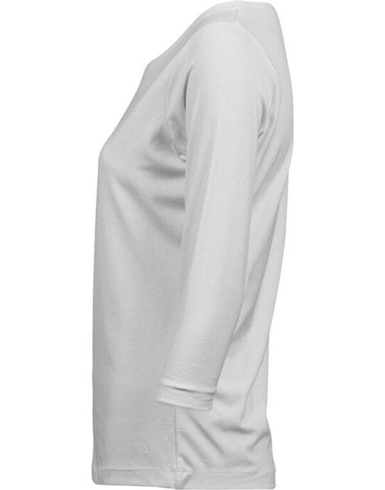 Tee Jays TJ460 Ladies 3/4 Sleeve Stretch Tee - White