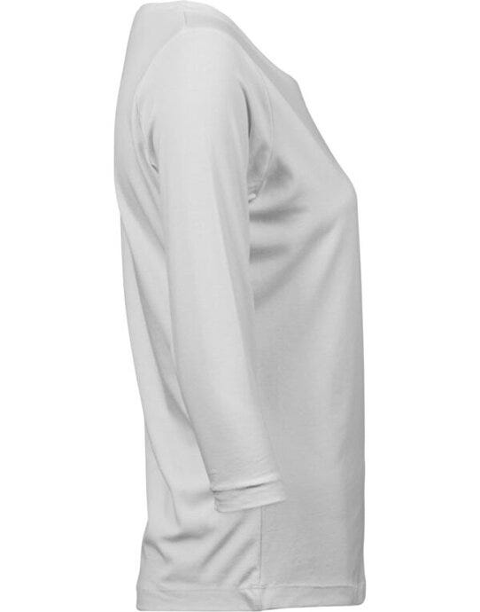 Tee Jays TJ460 Ladies 3/4 Sleeve Stretch Tee - White