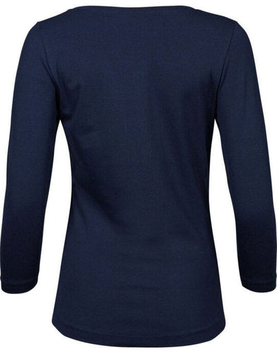 Tee Jays TJ460 Ladies 3/4 Sleeve Stretch Tee - Navy