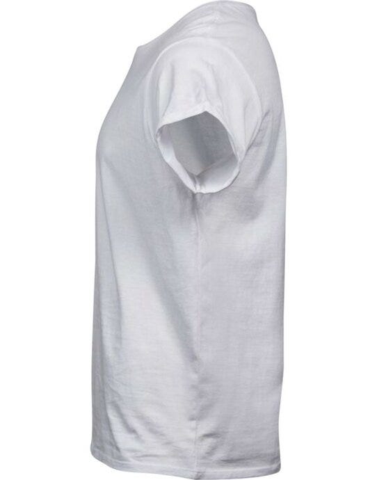 Tee Jays TJ5062 Mens Roll Up Sleeve Tee - White