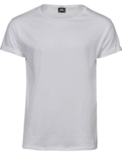 Tee Jays TJ5062 Mens Roll Up Sleeve Tee - White