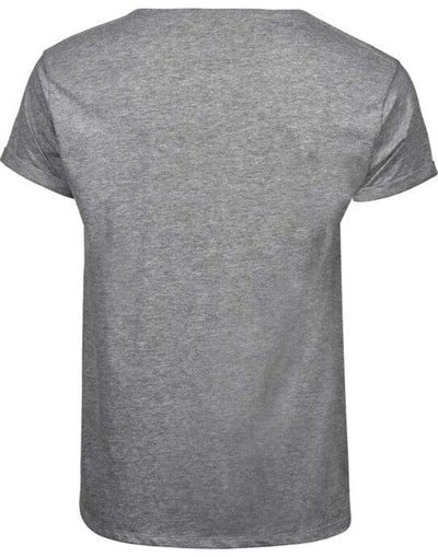 Tee Jays TJ5062 Mens Roll Up Sleeve Tee - Heather Grey