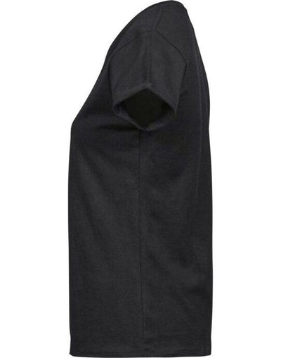Tee Jays TJ5063 Ladies Roll Up Sleeve Tee - Black