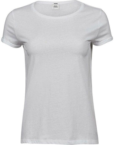 Tee Jays TJ5063 Ladies Roll Up Sleeve Tee - White
