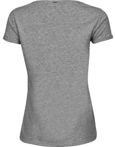 Tee Jays TJ5063 Ladies Roll Up Sleeve Tee - Heather Grey