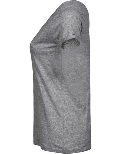 Tee Jays TJ5063 Ladies Roll Up Sleeve Tee - Heather Grey