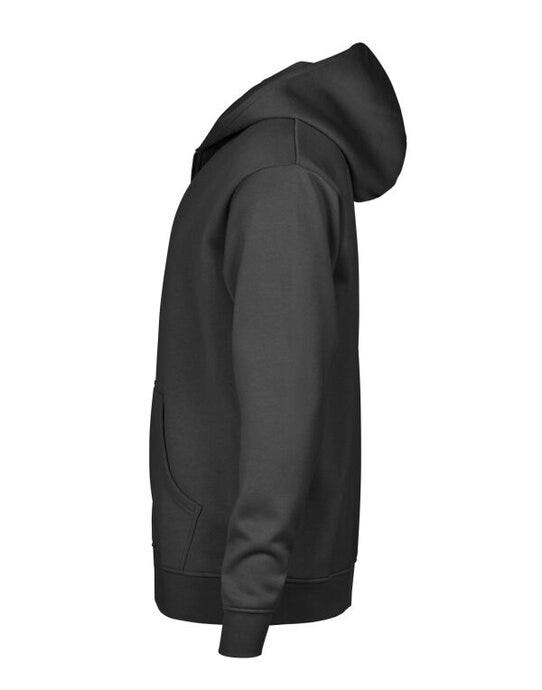 Tee Jays TJ5154 Unlabeled Hooded FZ Sweatshirt - Black