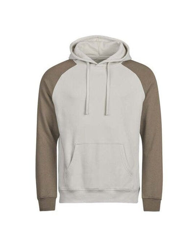 Tee Jays TJ5156 Unlabeled Two-Tone Hooded Sweat - Cement/Clay