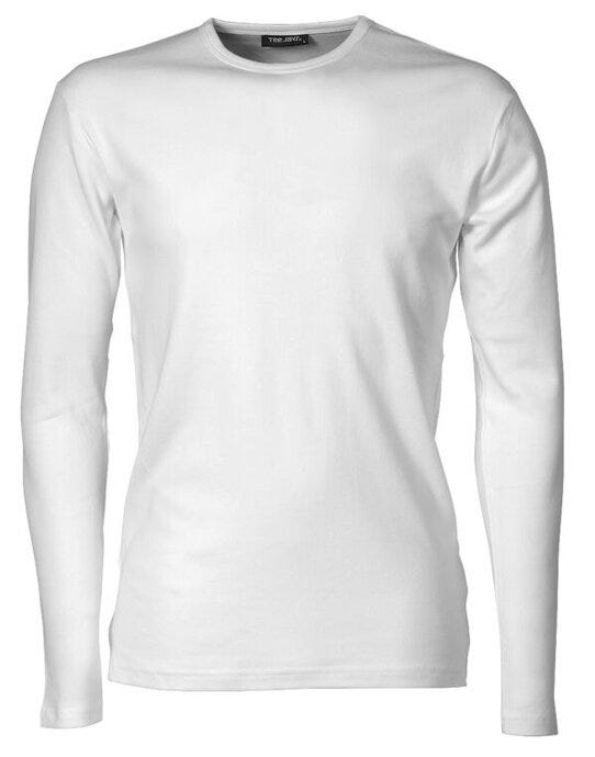 Tee Jays TJ530 Mens Long Sleeve Interlock Tee - White
