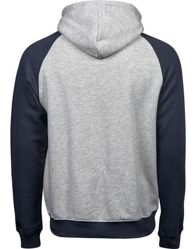 Tee Jays TJ5432 Mens Two-Tone Hooded Sweat - Heather Navy
