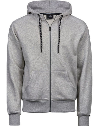 Tee Jays TJ5435 Mens Fashion Full Zip Hood - Heather Grey