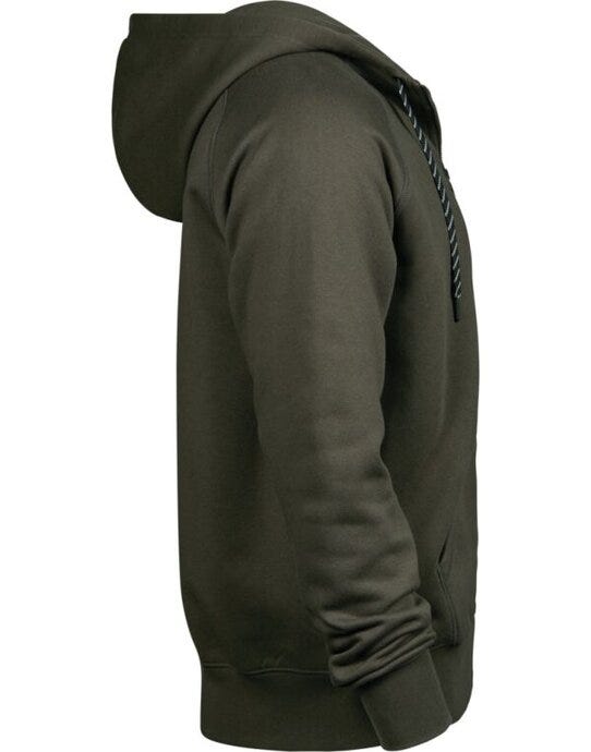 Tee Jays TJ5435 Mens Fashion Full Zip Hood - Deep Green