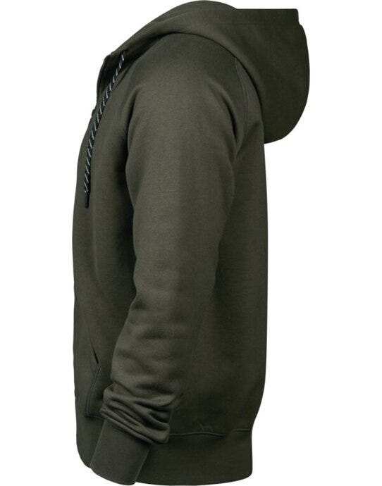 Tee Jays TJ5435 Mens Fashion Full Zip Hood - Deep Green