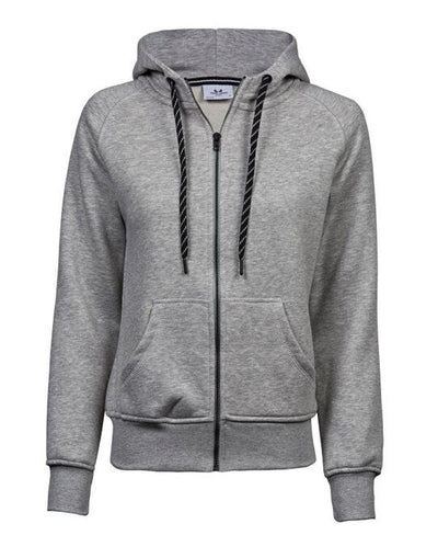 Tee Jays TJ5436 Ladies Fashion Full Zip Hood - Heather Grey