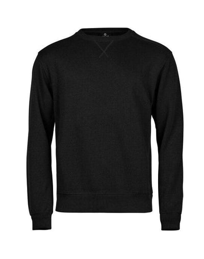 Tee Jays TJ5504 Ribbed Interlock Crewneck - Black