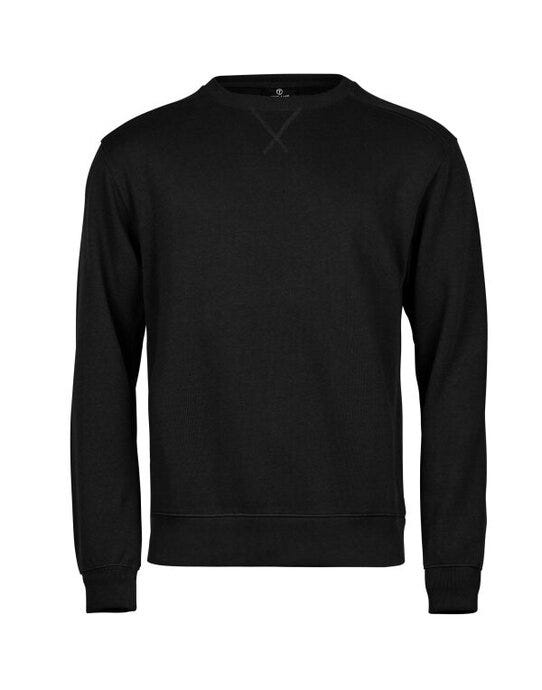 Tee Jays TJ5504 Ribbed Interlock Crewneck - Black