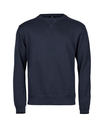 Tee Jays TJ5504 Ribbed Interlock Crewneck - Navy