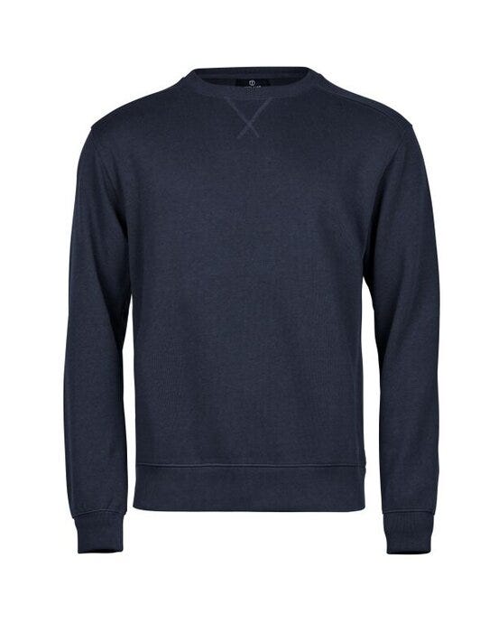 Tee Jays TJ5504 Ribbed Interlock Crewneck - Navy