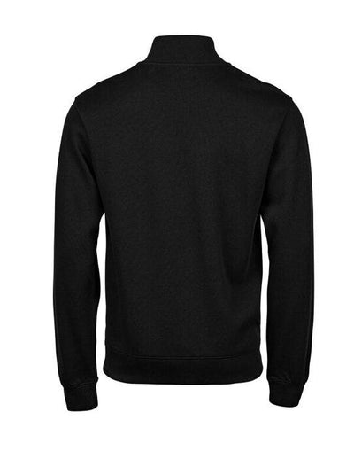 Tee Jays TJ5506 Ribbed Interlock Half Zip - Black