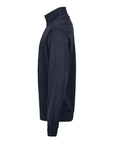 Tee Jays TJ5506 Ribbed Interlock Half Zip - Navy