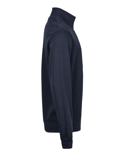 Tee Jays TJ5506 Ribbed Interlock Half Zip - Navy