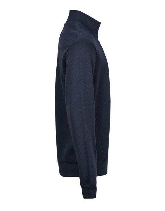 Tee Jays TJ5506 Ribbed Interlock Half Zip - Navy