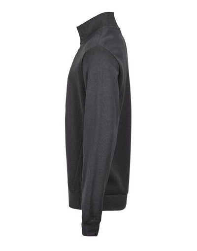 Tee Jays TJ5506 Ribbed Interlock Half Zip - Dark Grey