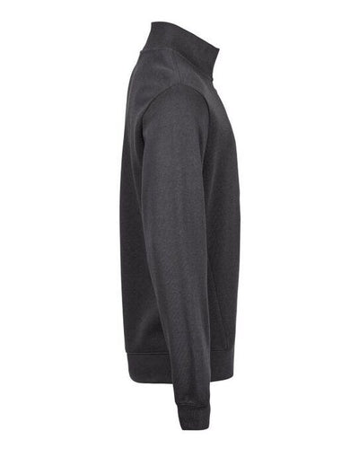 Tee Jays TJ5506 Ribbed Interlock Half Zip - Dark Grey