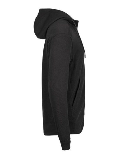Tee Jays TJ5508 Ribbed Interlock Hood Full Zip - Black