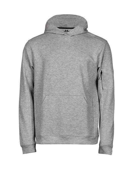 Tee Jays TJ5702 Athletic Hooded Sweat - Heather Grey