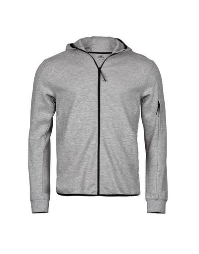 Tee Jays TJ5706 Athletic Full Zip Sweat - Heather Grey