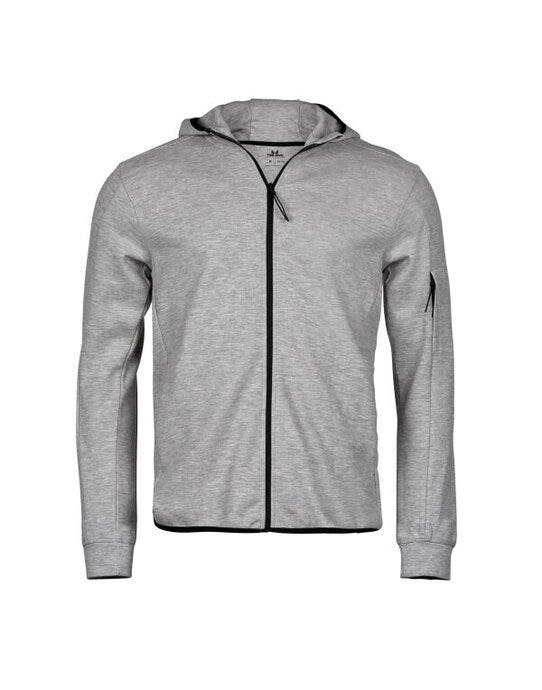 Tee Jays TJ5706 Athletic Full Zip Sweat - Heather Grey