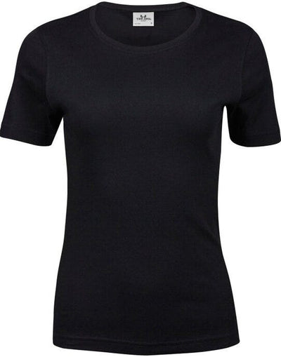 Tee Jays TJ580 Ladies Interlock Tee - Black