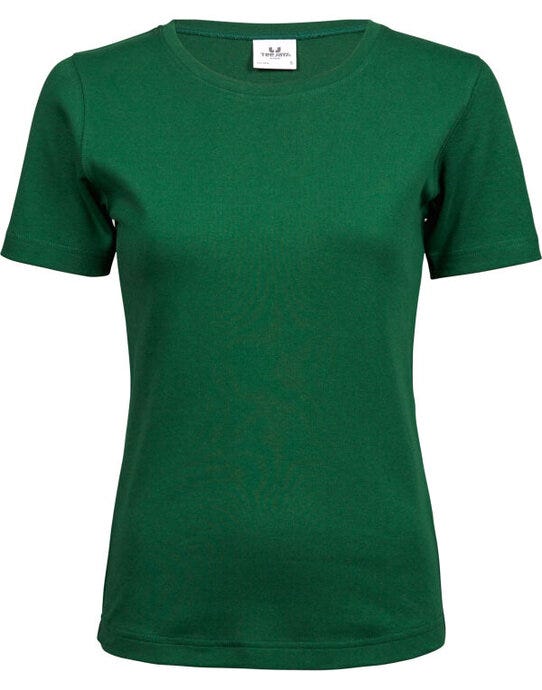 Tee Jays TJ580 Ladies Interlock Tee - Forest Green