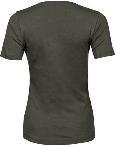 Tee Jays TJ580 Ladies Interlock Tee - Deep Green