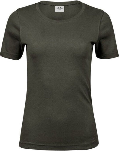 Tee Jays TJ580 Ladies Interlock Tee - Deep Green